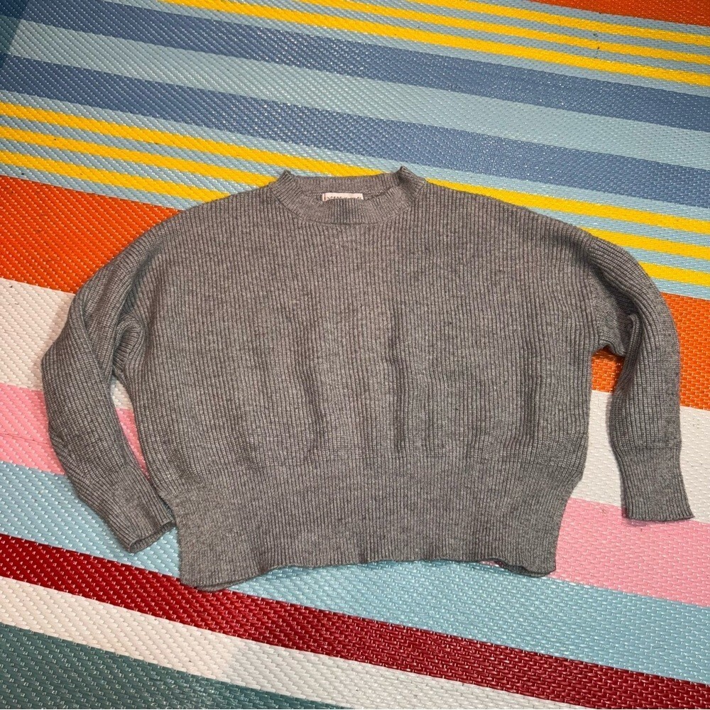 Sincerely Jules Gray Knit Crew Neck Sweater Women Size Xsmall